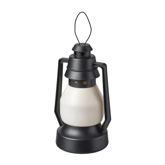 2pk IKEA Vinterfest LED Black White Battery Lanterns Indoor Outdoor Lights - Picture 2 of 7